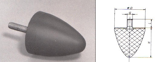 Gummi-Metallpuffer Typ I